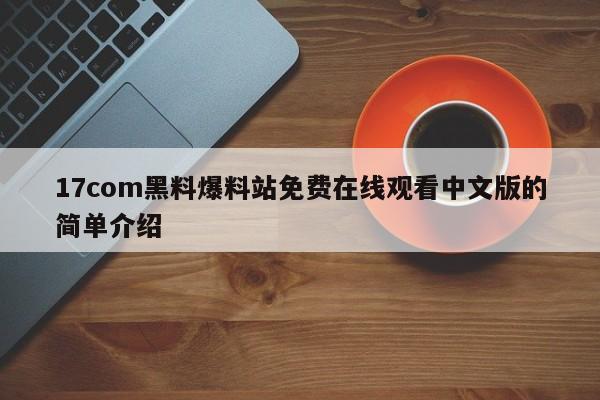 17com黑料爆料站免费在线观看中文版的简单介绍